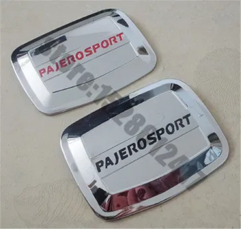 Mitsubishi Pajero Sport 2013-2015 Autó stílus ABS Chrome Tüzelőanyag-Tartály Fedelét benzintank Fedél Berendezés