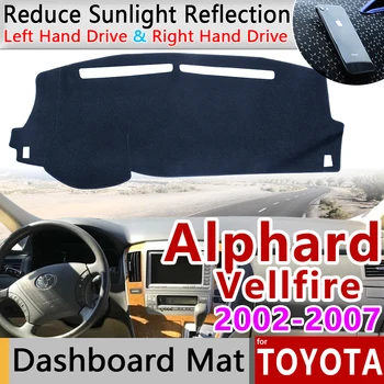 a Toyota Alphard Vellfire 10 AH10 2002~2007 csúszásgátló Szőnyeg Műszerfal Műszerfal Fedezze Pad Napernyő, Dashmat Tartozékok 2004 2005 2006