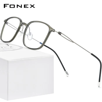 FONEX Titán Ötvözet, Szemüveg Keret, a Férfiak Felírt Szemüveget a Nők Tér Rövidlátás Optikai Keret koreai Screwless Szemüveg F1016
