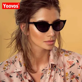 Yoovos Macska Szemét Napszemüveg Nők 2021 Retro Luxus Kis Keret Női Napszemüveg Üzembe Márka, Design, Klasszikus Oculos De Sol Gafas