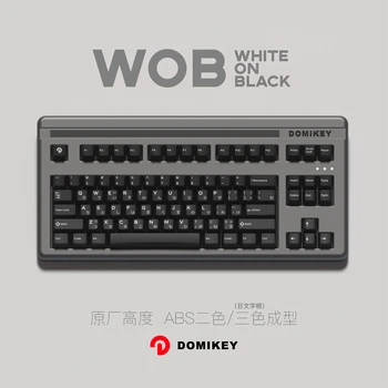 Domikey Cseresznye Profil abs doubleshot keycap WOB Egy Fekete-Fehér billentyűzet póker 87 104 gh60 xd64 xd68 BM60 BM65