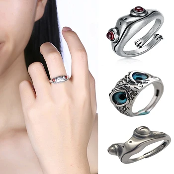 2021 ÚJ Vintage Bagoly Gyűrű A Nők Egyszerű Design béka Vagyont Macska Alakú Állítható nyitó Eljegyzési Gyűrűk, Ékszerek