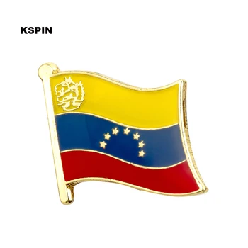 Venezuela 7 strars Nemzeti Zászló Fém Kitűző Jelvény Dekoratív Bross Csapok a Ruhát KS-0183-7