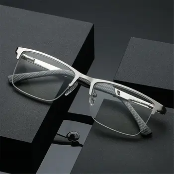 1db ÚJ Férfi Üzleti Anti Kék Fény Progresszív Multifokális Szemüveg Olvasó Szemüveg Férfi Fém Szemüveg Keret Optikai Glasse