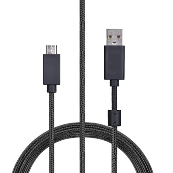 OFC Fonott Nylon Csere USB Töltés Hang-Adat Kábel Hosszabbító a Logitech G635 G633 G933 G935 G633S G933S Headset