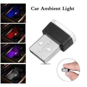 Automatikus Belső Dekoratív Légkör LampMini RGB USB LED Autó Környezeti Fény Neon Stílus Fény Az Autó Otthon Tartozékok