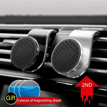Fém Mágneses Autó, Telefon tulajdonosa 360 fokban elforgatható a Golf GTI 4 5 6 7 MK4 MK5 MK7 GTI Auto Tartozékok