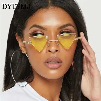 DYTYMJ 2020 Háromszög Retro Napszemüveg Női Luxus Márka Szemüveg Nők/Férfiak Klasszikus Szemüveg Nők Tükör Oculos De Sol