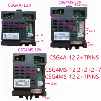 CSG4MS/CSG4A 12V 2+7pins/6+7pins Gyermekek elektromos játék autó vevő 24V bluetooth távirányító, sima start 2.4 G adó