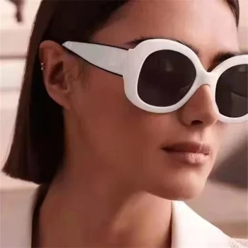 Klasszikus Luxus Márka Női Napszemüveg 2021 Divat, Nagyméretű Szögletes Fehér napszemüvegek UV400 Nagy Keret Női Vezetés Szemüveg