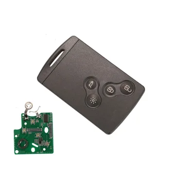 A 4 gombot a Smart Remote Kocsi Kulcsot, Kártyát Fob 433MHz ID46-PCF7952 Chip Renault Megane Laguna 3 3 Festői Fluence Kulcsnélküli Kihangosító