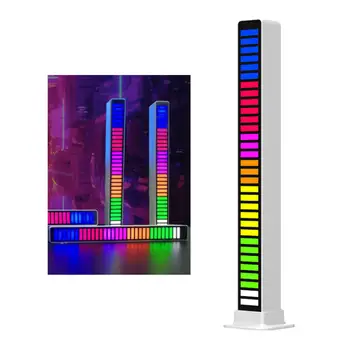 LED Szalag Lámpa Sound Control Pickup Ritmus Fény, Zene, Hangulat Lámpa RGB Színes Cső USB Környezeti Fény, Bluetooth