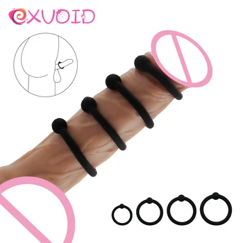 EXVOID pénisznövelő Gyűrűk 4db Késedelem Magömlés Felnőtt Porducts Szilikon Pénisz Erekció Gyűrű, Szex Shop, Szex Játékok a Párok,