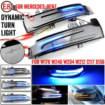 Dinamikus LED lámpa Index A Benz A B C E S CIA GLA CLS Osztály W176 W246 W204 W212 C117 X156 Tükör-fény jelző Fény