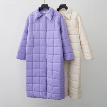 2021 Téli kabát Kockás minta, Alkalmi szárnyak nők zubbonyok Mély zsebek szabott gallér elegáns felsőruházat
