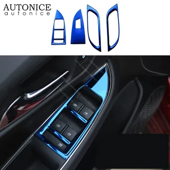 4X Ajtó, Ablak Lift Nyomógomb Panel karfa-Fedezze alkalmas Chevrolet Cruze 2016-2019