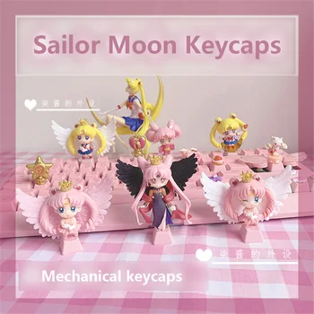 Kézzel készített Egyedi PBT Keycaps Személyiség Mechanikus Billentyűzet Keycap Gyönyörű Lány Rajzfilm Anime Modellezés Keycaps ESC Billentyű