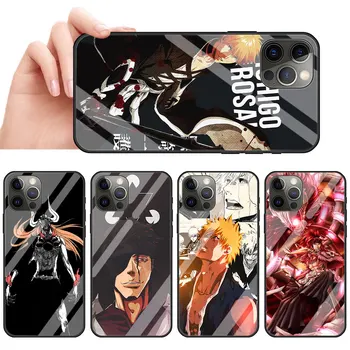 Bleach Anime Kurosaki Ichigo Üveg Telefon tok iPhone 11 12 Pro XR X 7 8 X Max 6 6 Plusz SE 2020 Mobiltelefonok Shell Cover