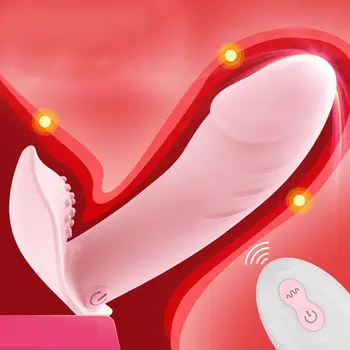 Vezeték nélküli Szex Játékok Hordható Vibrátor játékok felnőttek számára, Dildó Vibrátor a női Hüvely G-pontot USB Töltés Klitorisz Stimulátor