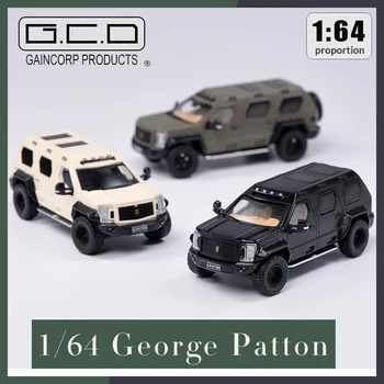 GCD 1:64 George Patton Páncélozott Autót, Szimulált Alufelni Autó Modell