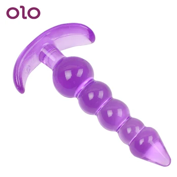 OLO Szilikon Jelly Anális Plug Anális Gyöngyök Butt Plug Prosztata Masszírozó G-pont Felnőtt Szex Játékok A Nő, a Férfiak Meleg