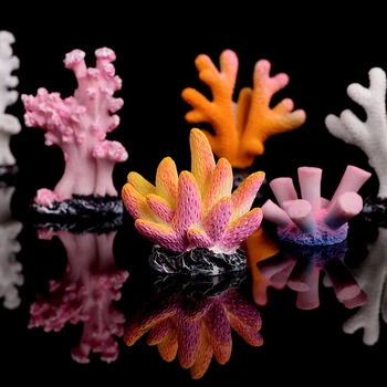 Szimuláció a Korall-tengeri Csillag Akvárium Miniatűr Kert Micro Moss Táj DIY Hal Kultúra Akvárium Tartozékok Tenyésztett Aranyhal