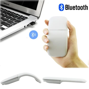 CHYI Bluetooth 4.0 Vezeték nélküli Egér Összecsukható Lézer Arc Touch Számítógép Egér Ergonomikus Slim PC Csendes Mause A Microsoft Laptop