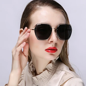 Divat Napszemüveg Nők TR90 Alufelni Nap Szemüveg Polarizált Lencse UV400 Luxus Női Vintage Külső Szemüveg A Női V2204