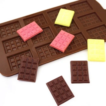 1DB csoki Öntőforma Silikon Formában 12 Zellen Schokolade Penész Fondant Cukrászdában Kuchen Modus Dekoration aki a helyi gimnázium tanára Backen Zubehör