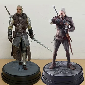 Witcher-ed 3 Wild Hunt Geralt Wolf Figura PVC Modell Játékok Ajándék Baba 24CM