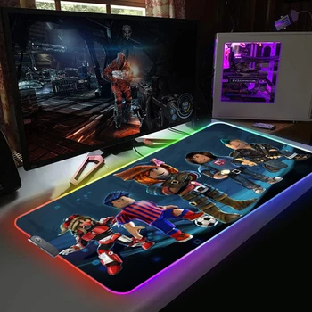 RGB Játék Robloxes egérpad Nagy Méretű Színes Világító PC Számítógép Asztali 7 Színben LED Asztal Mat Gaming Billentyűzet pad