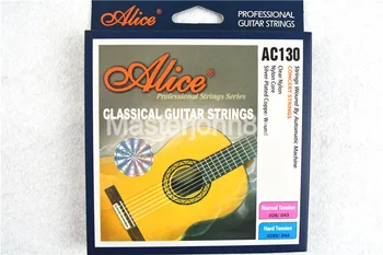 Alice AC130-H Klasszikus Gitár Húrok Átlátszó Nylon&ezüstözött Réz Seb, 1.-6. Húrok Valami Ingyenes Shippng