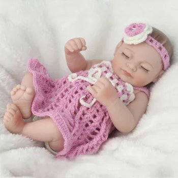 Mini 10 Col 28 cm reborn baba Teljes Test Szilikon Reborn Babák Babák életszerű, Reális Újszülött Baba Játék születésnapi ajándék
