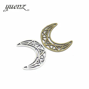 YuenZ 8db 2 szín Antik ezüst színű hold Varázsa Medálok a Karkötő Nyaklánc Ékszer Kiegészítők Diy Ékszer Készítés L608