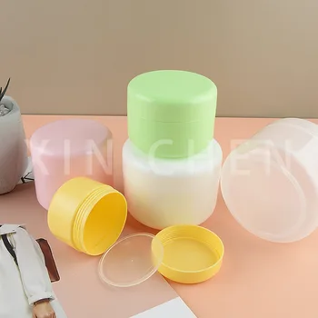 5db Üres Smink Jar Újratölthető Mintavevő Palackok Utazási Cream Krém Pot Kozmetikai Konténer Csomagolás 10g 20g 30g 50g 100g