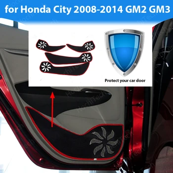 Oldalsó szélét borító matrica Ajtó Belső Őrség Védelme Szőnyeg Autó Ajtó Anti Kick Pad Matricát Honda City 2008-2014 GM2 GM3