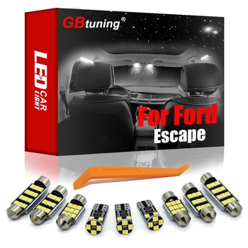 GBtuning Canbus LED Lámpa Készlet Ford Escape 2001-2019 2020 Autó olvasóterem Mennyezeti Búra Izzó Lámpa Csomagtartóban Tartozékok