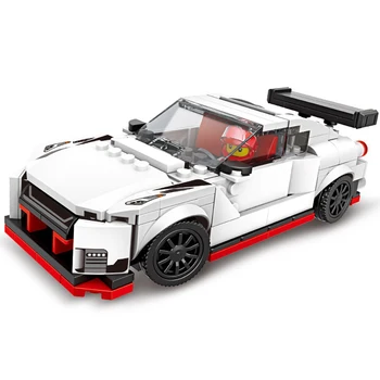 Sebesség Bajnokok GT-R NISMO Szuperautó Versenyautó építőkövei Rally Versenyző Jármű Tégla MOC Adatok Modell Játékok Gyerekeknek Ajándék
