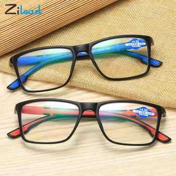 Zilead Anti Kék Fény Olvasó Szemüveg Közel, s Távol Multi-funkcionális Presbyopic Szemüveg Ultrakönnyű Optikai Szemüveg Unisex 