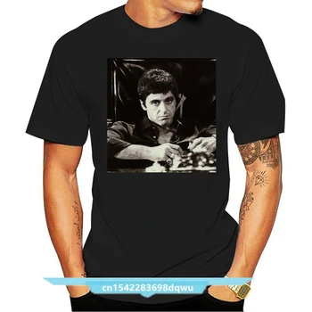 Al Pacino Tony Montana, A Sebhelyesarcú Hírességek Férfi T-Shirt Póló Ruha Új, 100% Pamut Póló Férfi Felső Póló Plus Size
