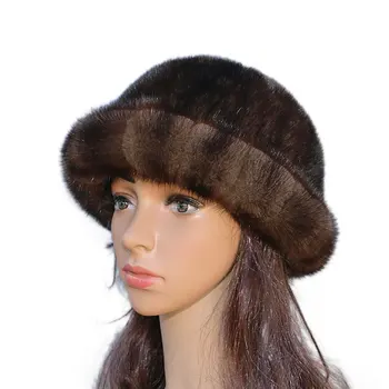 Az új szőrme sapka meleg bunda, kalap divat Topper meleg őszi-téli női rövid karimájú kalap
