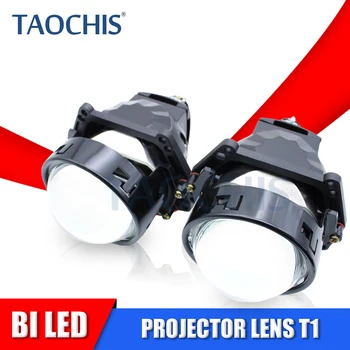 TAOCHIS 3.0 hüvelyk T1 Bi Led Projectorlens a Frissítés Autó Fényszóró Motor Autóipari Fények 6000k Bi-led hi/lo Sugár