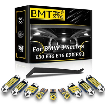 BMTxms Canbus belső LED Lámpa BMW E30 3-as Széria E36 E46 E90 E91 E92 E93 F30 F31 F34 320i 320d 320e Coupe Touring 1982-2017