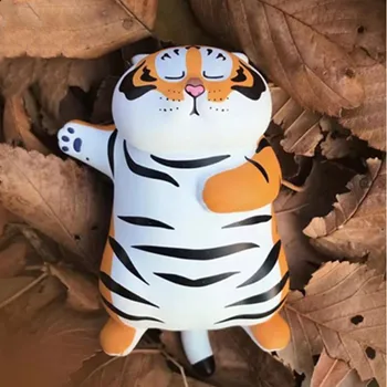 panghu kövér tigris vak doboz Kawaii Babák Rajzfilm Állat Macskák Gyerekeknek, Születésnapi Ajándékok aranyos Állat modell Karácsonyi játékok