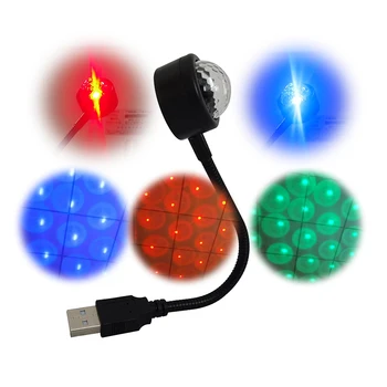 LED Hangulat Lámpa Autó hangvezérlés Hangulat Fény USB Autós Lámpák Autó Dekoráció, Hangulat Világítás Az Éjszakai Vezetés