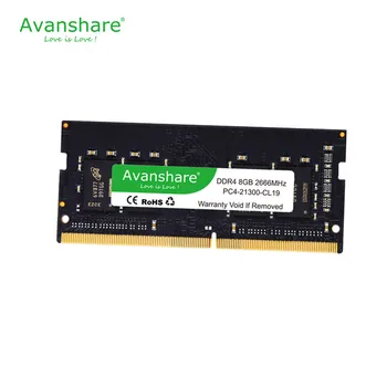 Avanshare Memoria Ram DDR4 4GB 8GB 16GB 2400Mhz 2666Mhz 3200Mhz Sodimm Notebook, Nagy Teljesítményű Laptop Memória