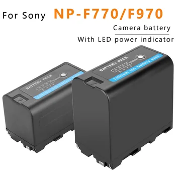 8800mAh NP-F960 NP-F970 F950 Akkumulátor LED működésjelző Sony NP-F750 NP-F770 NP-F750 CCD-TRV58 V1J z1