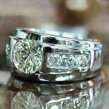 CAOSHI Elegáns Női Esküvői Szertartás Ujj Gyűrű, Briliáns CZ Divatos Design Eljegyzési Kiegészítők, Trendi Ékszerek